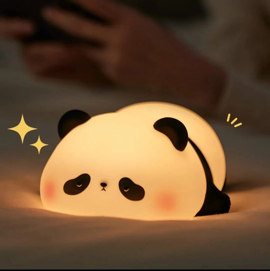 Silicone Panda Night Lamp  Cute 3 Level Dimmable Light