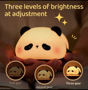Silicone Panda Night Lamp  Cute 3 Level Dimmable Light