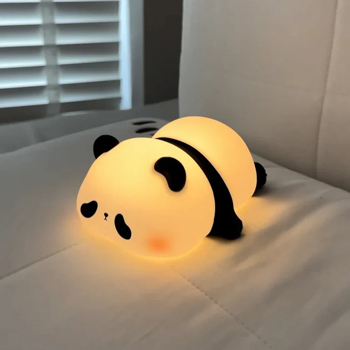 Silicone Panda Night Lamp  Cute 3 Level Dimmable Light