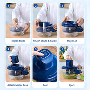 LUMAA Automatic Electric Fruit & Vegetable Peeler One Touch Quick Peeling Machine